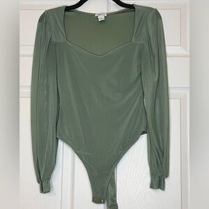 Rue21 Sage Green Long Sleeve Bodysuit